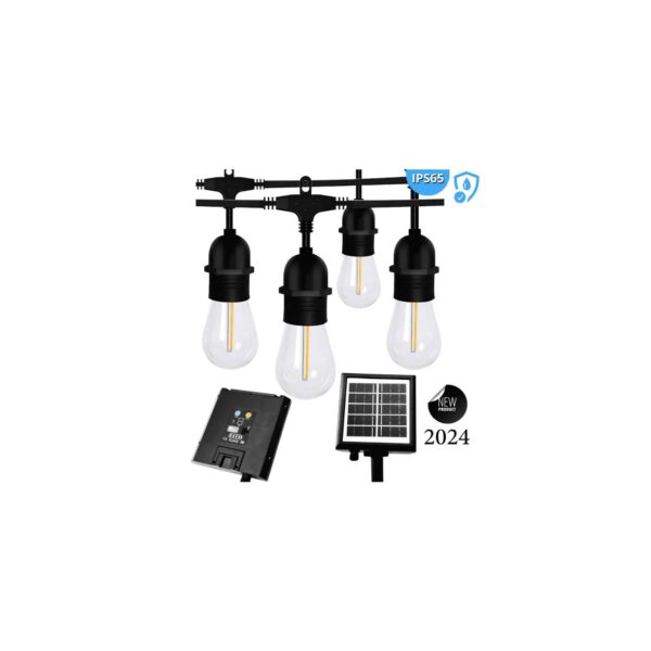 GUIRNALDA MULTIUSO SOLAR Y ELECTRICO 10M + 20LED