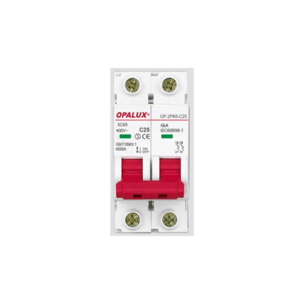 LLAVE TERMICA 25A OP-2PK6-C25 OPALUX